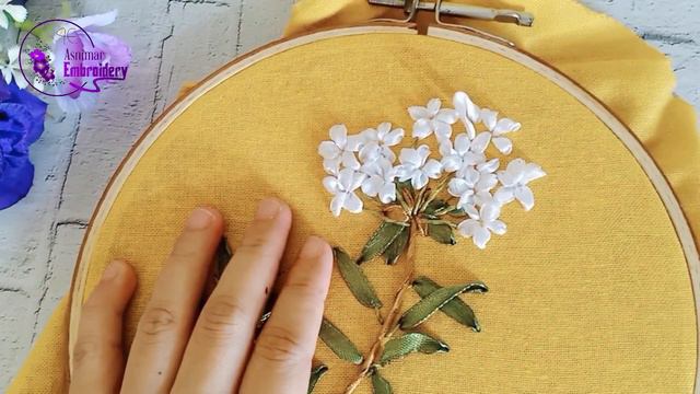 Ribbon Embroidery of Meadow Plant Flower смотреть онлайн