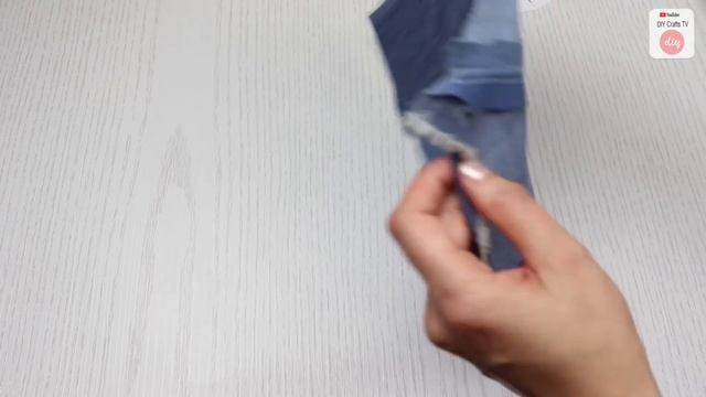 DIY ELEGANT PURSE BAG FROM OLD JEANS TUTORIAL // Cut & Sew Method to Sew Woman Bag смотреть онлайн