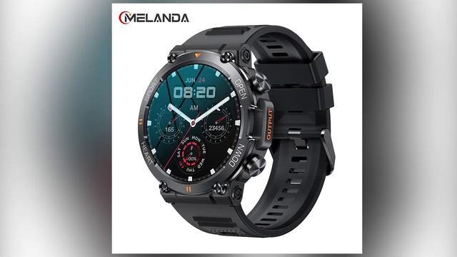 MELANDA New 1 39 inch Men's Bluetooth Call Smart Watch Sports Fitness Tracker Heart Monitor смотреть онлайн