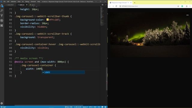 Responsive Images Carousel - Touch Carousel - Auto Scroll - Debounce смотреть онлайн