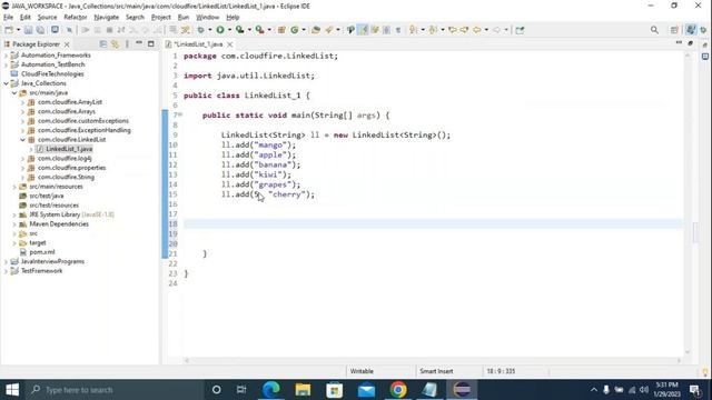 Day88 Java Collections: LinkedList смотреть онлайн