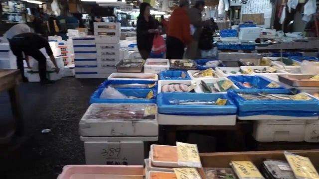 Tsukiji Fish Market Tokio|Рыбный рынок Цукидзи в Токио смотреть онлайн