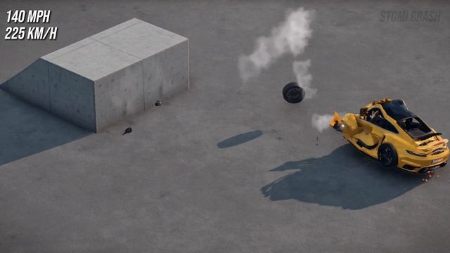 What happens if the Porsche 911 Turbo S hits a wall at 220 mph смотреть онлайн