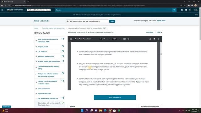 Full course, amazon get started with amazon ads ,keyword, selling tools, boldponts part62 смотреть онлайн