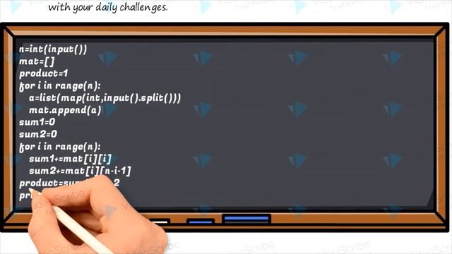 Skilllrack | Daily Challenge (12-05-20) | Product -Sum Of Diagonals | Python| Programming |Explaine смотреть онлайн