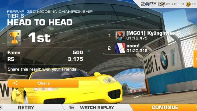 Real Racing 3 Ferrari 360 Modena Championship Tier 6 (PR 35.5) смотреть онлайн