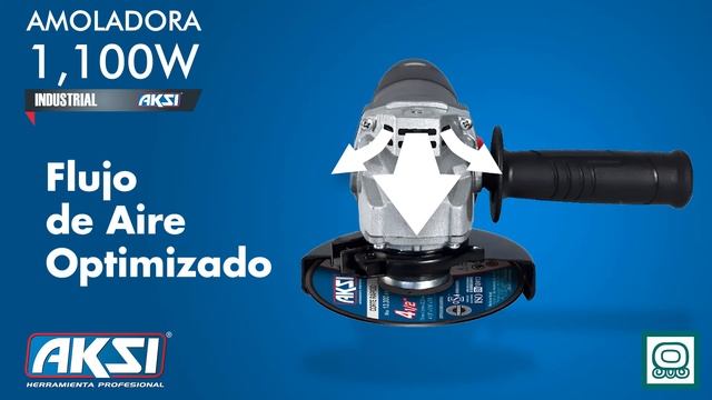 Amoladora Angular AKSI ® de 1,100W⚡ uso Industrial смотреть онлайн