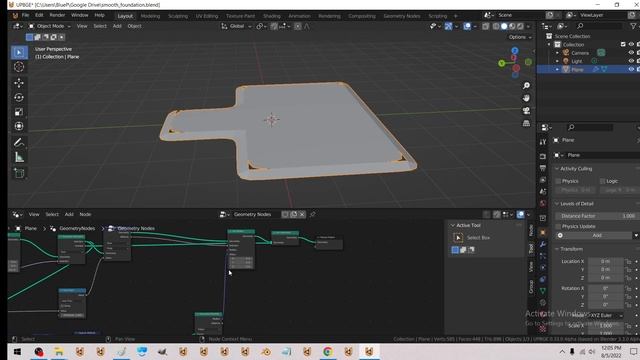'Smooth Roof' - building on smooth foundations - blender 3d - geometry nodes смотреть онлайн