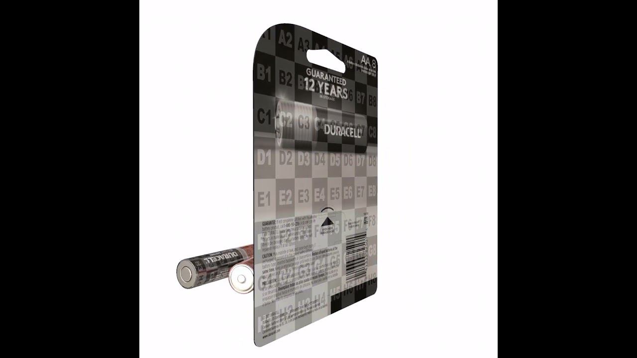 3д модель: буст-пакет батарейки Duracell