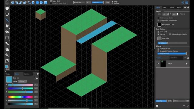 simple MINECRAFT ART with HEXELS2 tutorial 2 смотреть онлайн