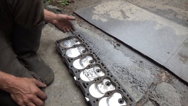Увеличение степени сжатия ГБЦ ГАЗ 51-52 ,часть №3 предварительная обработка . смотреть онлайн