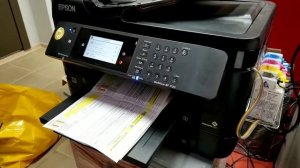 Epson WF-7720 печать цветных документов 5шт