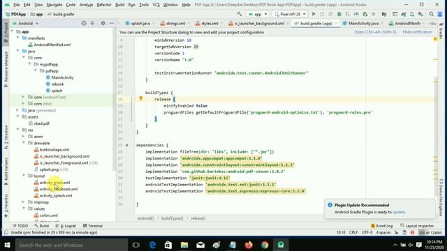 How to display PDF in android studio | PDF Viewer in android app смотреть онлайн