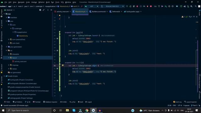 Coroutines Builder by Mayank|| launch || async || runBlocking || coroutines in Hindi Part-5 смотреть онлайн