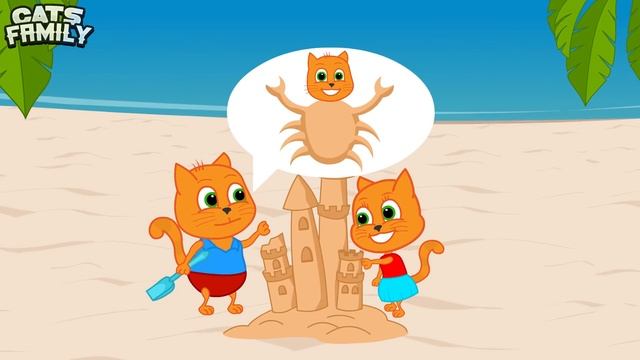 Familia de gatos - Dia de compras Dibujos animados para niños смотреть онлайн