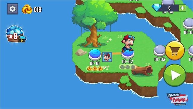 Mino's World - Run n Jump Game - Levels 1-10 (Android Gameplay) смотреть онлайн