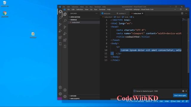 visual studio code live server open a folder or workspace смотреть онлайн