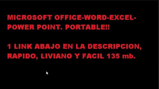 Descargar Microsoft Office PORTABLE смотреть онлайн