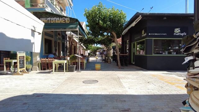 Lixouri, Kefalonia, Greece Walking Tour 4k 60fps