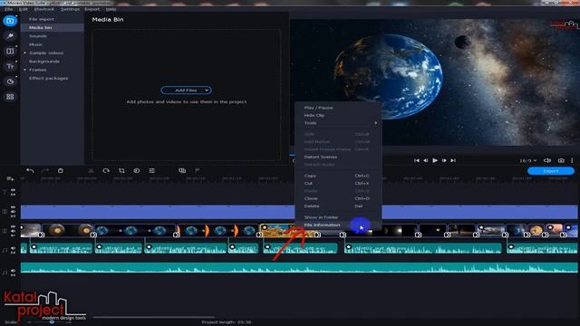 Сохранение (экспорт) видео | урок Movavi Video Editor | KatalProject смотреть онлайн