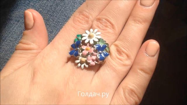 Кольцо с эмалью z7316460 смотреть онлайн