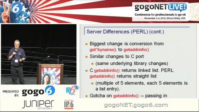 Porting IPv4 Applications to IPv4/IPv6 Dual Stack by Martin Levy at gogoNET LIVE! IPv6 Event смотреть онлайн