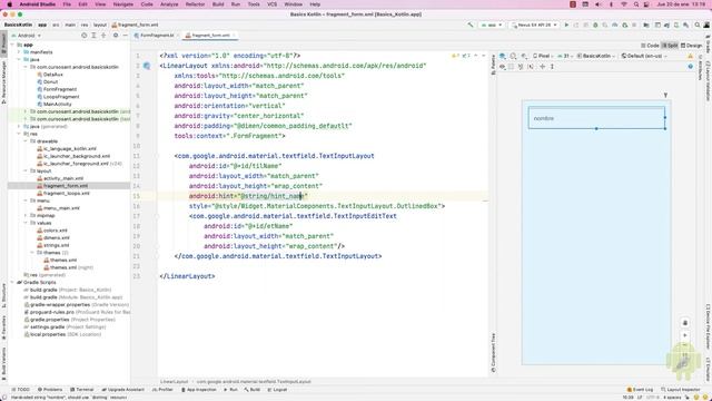 #1 Formularios Android: TextFields, diseño en XML con Material Design y buenas prácticas. Tutorial смотреть онлайн