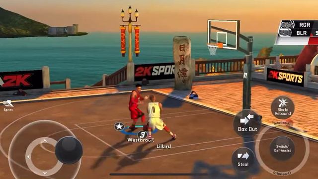NBA 2K20 mobile on iPhone 11 pro max: damian lillard vs russell westbrook смотреть онлайн