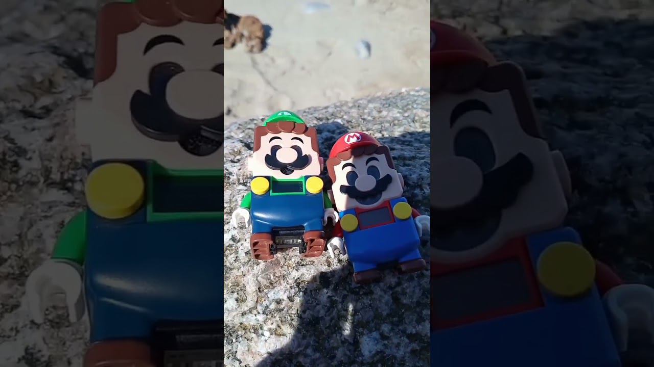 Lego Super Mario & Luigi sleep on the beach! Funny video! #shorts смотреть онлайн