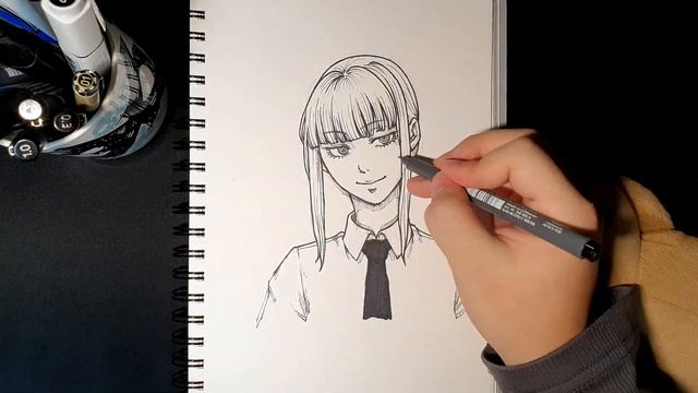 Chainsaw Man - Makima [ Pen Drawing Manga Anime ] смотреть онлайн