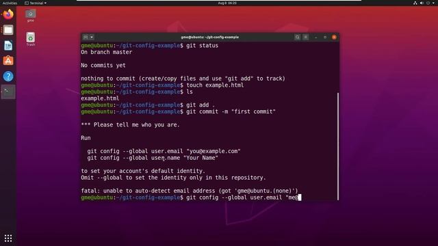 git config email example смотреть онлайн