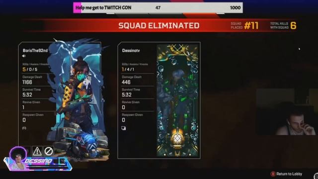 STREAMERS REACT TO MY REVENANT MOVEMENT... (KILLING APEX TWITCH STREAMERS #4) смотреть онлайн