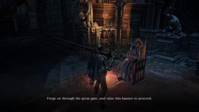 EMMA, HIGH PRIESTESS OF LOTHRIC CASTLE dialogue (Small Lothric Banner) смотреть онлайн