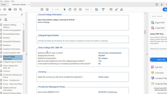 CSS Profile for Financial Aid as a Freshman смотреть онлайн