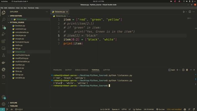 How to change list items in Python || Python Tutorial смотреть онлайн