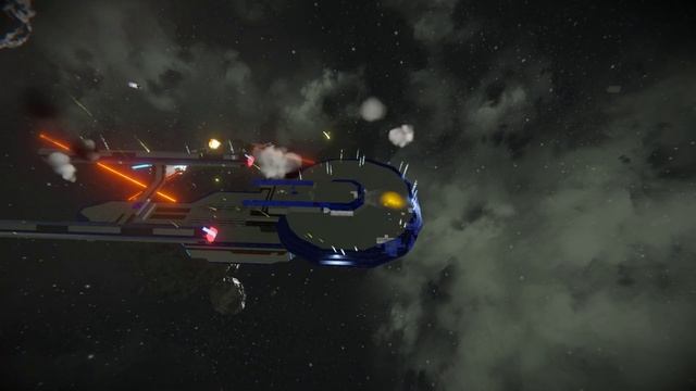 Space Engineers USS Farragut VS USS Voyager