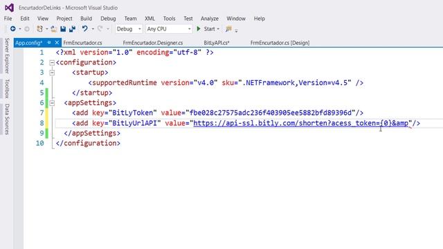 7 - C# e Windows Forms: Encurtando URLs com a API do Bitly - Configurando o App.Config смотреть онлайн