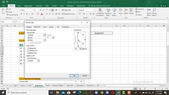 Alignment, Text Orientation, Merge Cells, Wrap Text, and Shrink to Fit in Excel смотреть онлайн
