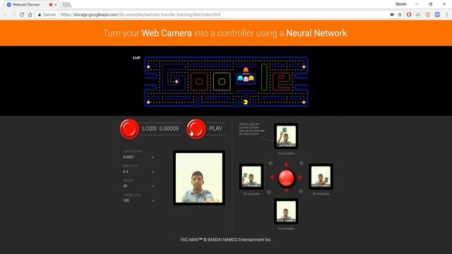 Play PACMAN using Machine Learning and hand gesture смотреть онлайн