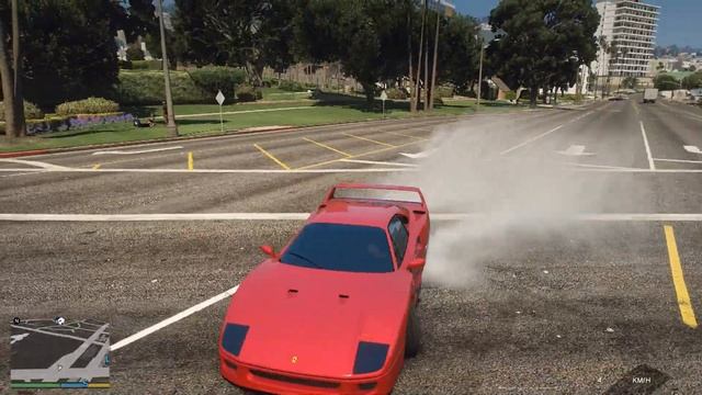 Grand Theft Auto V 1987 Ferrari F40 + Natural vision evolved mod смотреть онлайн