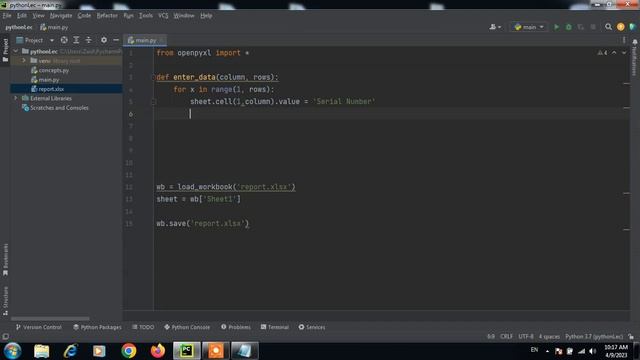 Python for Beginners Project 1 (Managing Excel Sheets) смотреть онлайн