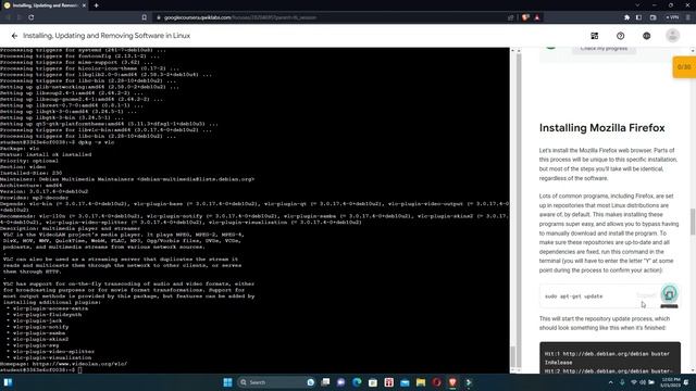 Installing, Updating and Removing Software in Linux by Coursera смотреть онлайн