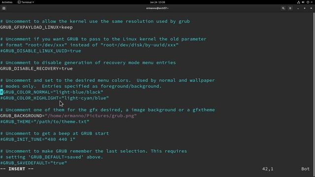 Arch Linux: Customizing GRUB
