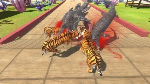 Big Cats Revolution Team vs Aquatics - Animal Revolt Battle Simulator