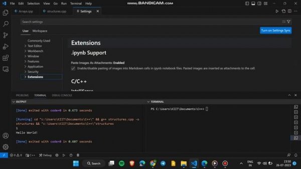 How to run code in terminal in VS code | Visual studio Code