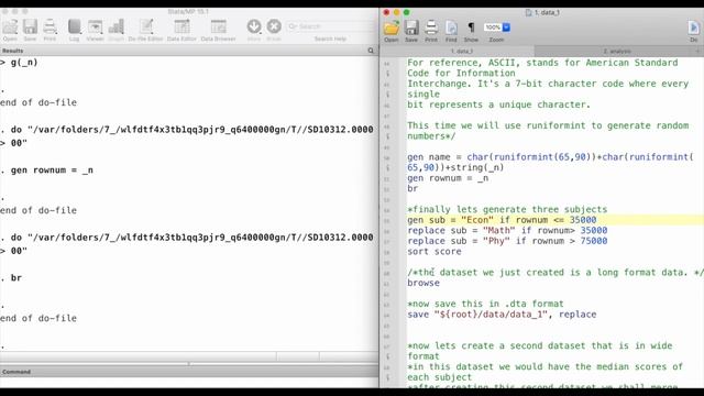 Data Analysis in STATA: Part 1 (Generate, Reshape, Char, rUniform) смотреть онлайн