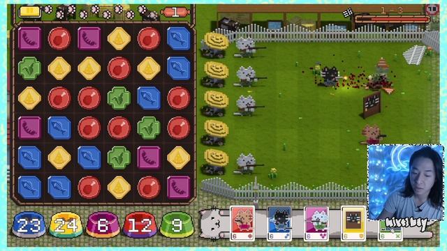 Let's Try: Cats on Duty | Match 3 Game mixes Puzzles and Tower Defence смотреть онлайн