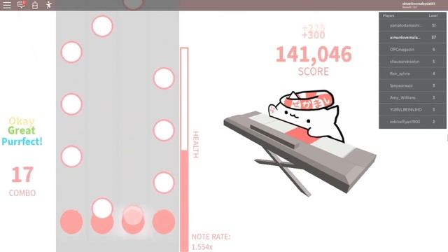Playing Roblox Bongo Cat "Insane Endless Piano" смотреть онлайн