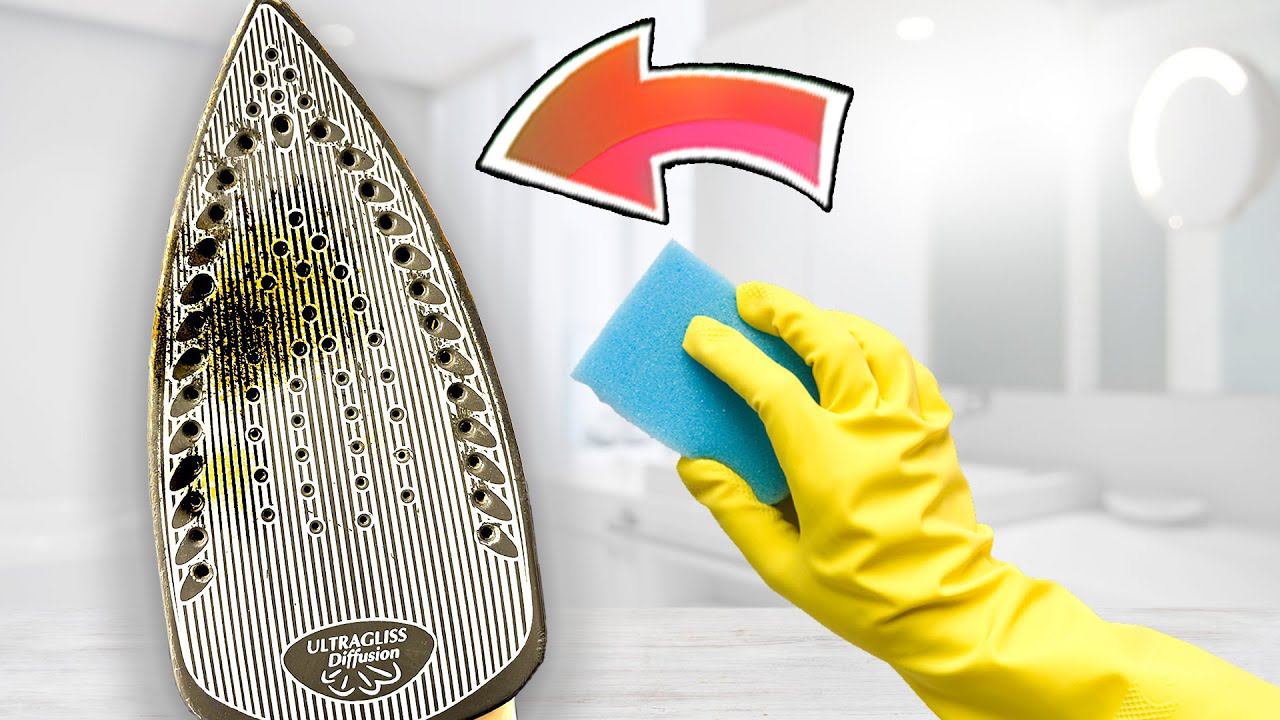 Налил ЭТО в УТЮГ и налет ИЗЧЕЗ! НЕВЕРОЯТНО быстро почистить утюг от нагара и известкового налета!