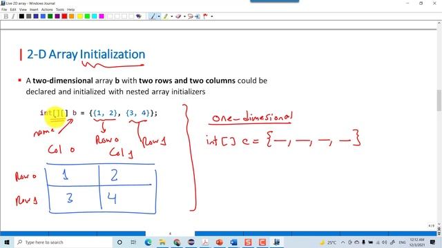 Lecture 61 Java | Array [ 2-D Array ] بالعربي смотреть онлайн